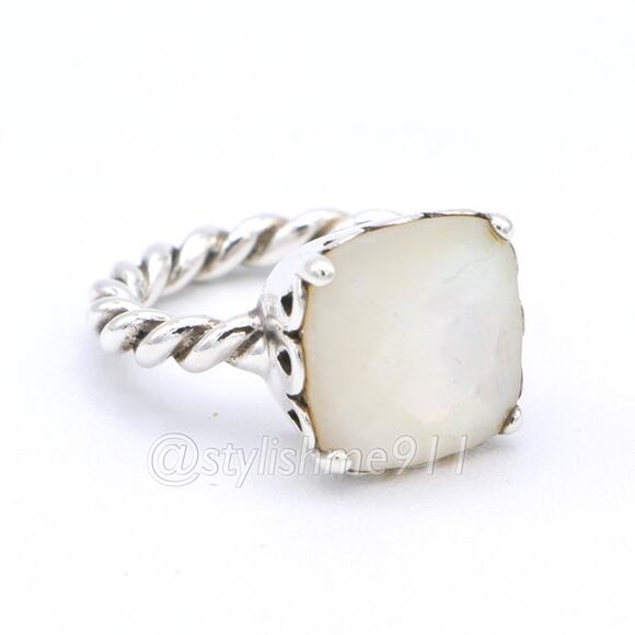 Authentic PANDORA Mother of Pearl Sincerity Ring - Picture 5 of 10